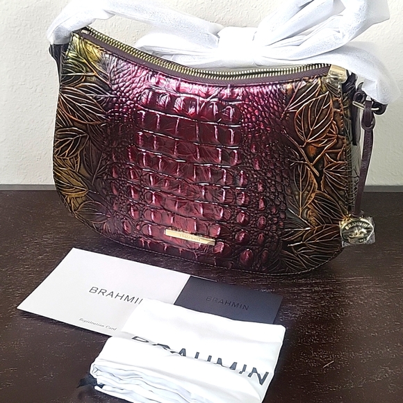 Brahmin Handbags - Brahmin Shayna Crossbody Pesto Edgewood NWT